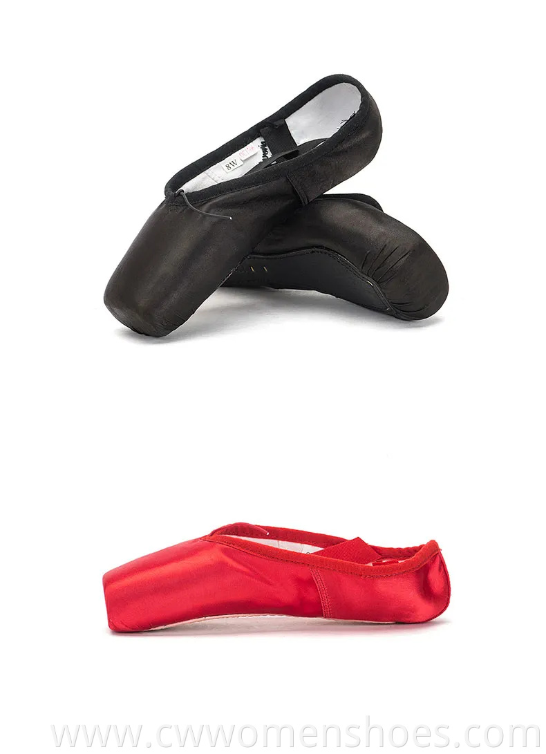 Premium Adult Pink Satin Pointe Ballet Shoes for Dancers